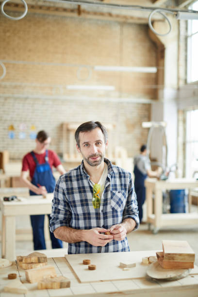 istock Portrait of Mature Carpenter 1170466381