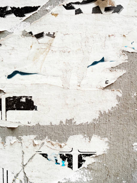 istock Torn Poster Wall Texture, Poster Background ,creased posters backgrounds,Abstract Grunge Background with Old Torn Posters 1170467780