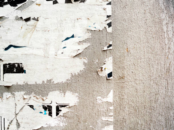 istock Torn Poster Wall Texture, Poster Background ,creased posters backgrounds,Abstract Grunge Background with Old Torn Posters 1170467863