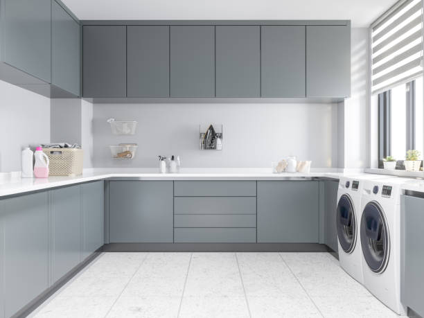 istock Washer and Dryer in Laundry Room 1170470410
