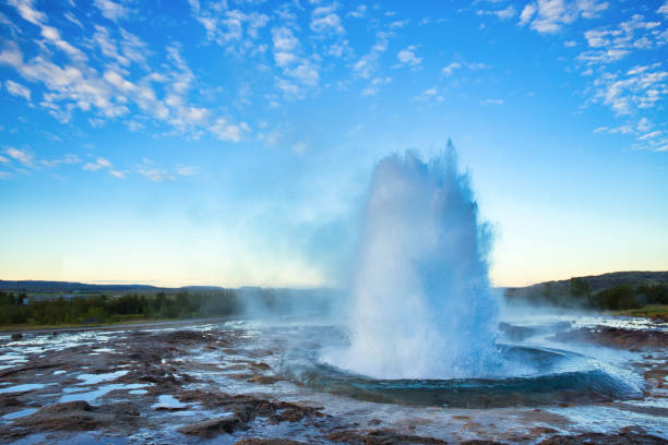 istock Strokkur Geyser Eruption with Bright Blue Sky, Iceland 1170471652