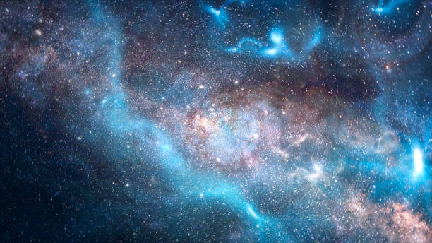 Background of galaxy and stars stock photo