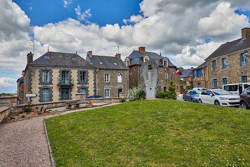 Image of the village centre at Hede, Brittany, France