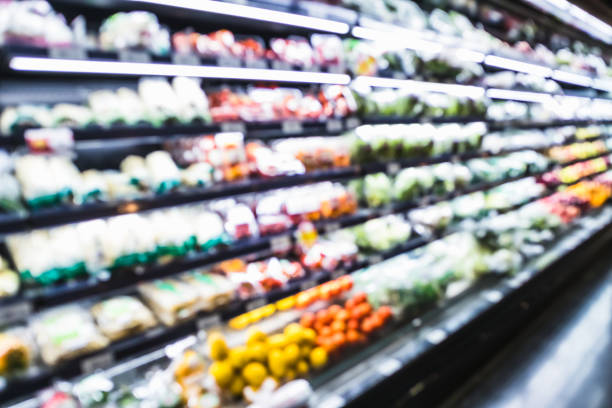 istock Blurred supermarket aisle shelves chilled fruit and vegetable zone 1170473096