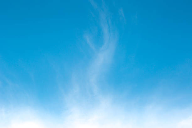 istock The vast sky and the white clouds float in the sky. The natural blue background has a breeze on a bright day in the summer. 1170473828