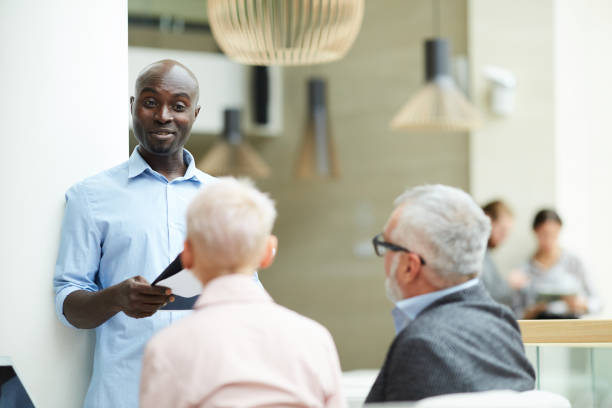 istock African BusinessmanLeading Training Seminar 1170476694
