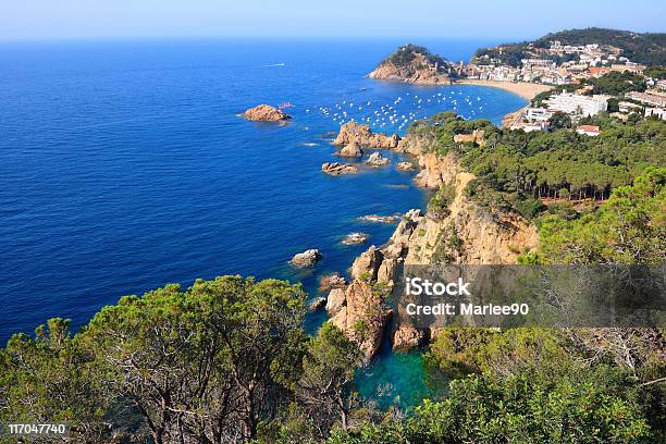 Scogliere Di Tossa De Mar - Fotografie stock e altre immagini di Acqua - Acqua, Albero, Ambientazione esterna