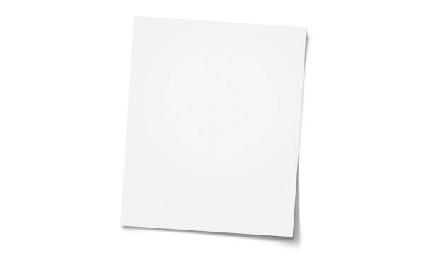 White Paper Sheet Paper sheet isolated on white background blank stock pictures, royalty-free photos & images
