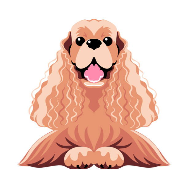 ilustrações, clipart, desenhos animados e ícones de projeto liso do ícone do cão - young animal characters clothing coat