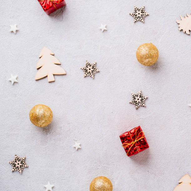 istock Christmas holidays composition on stone background 1170480540