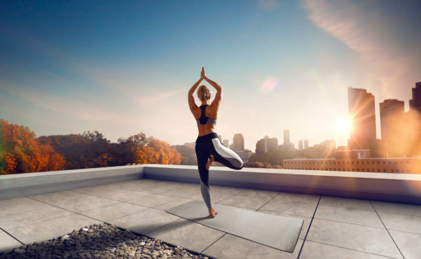 Yoga. Yoga woman. Young woman doing yoga in morning. yoga pants photos stock pictures, royalty-free photos & images