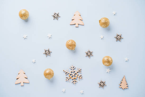 istock Christmas greeting card with winter decorations 1170480599