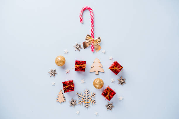istock Christmas festive decorations in shape of bauble 1170480610