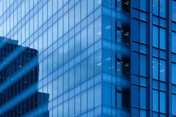 istock Exterior wall of glass building 1170490544
