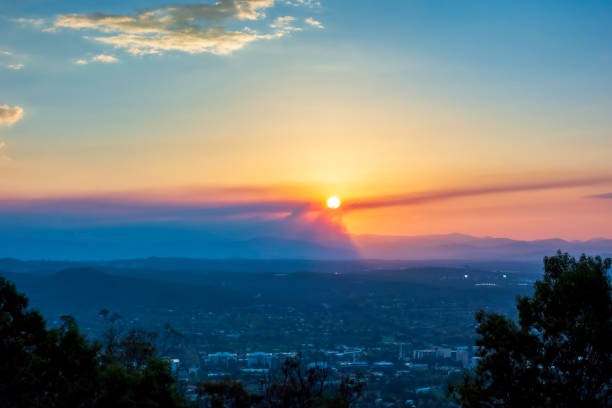 istock Sunset view from Mount Ainslie Lookout, Canberra 1170492139