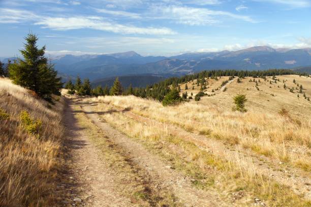 istock Mount Hoverla or Goverla and unpaved road, 1170492184