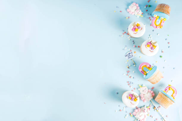 istock Cute unicorn cupcakes 1170494244