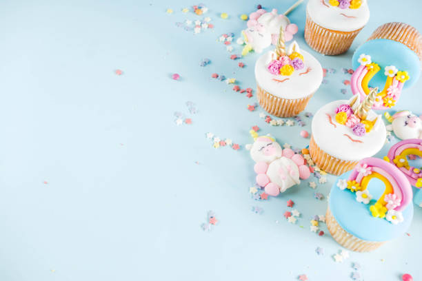 istock Cute unicorn cupcakes 1170494291