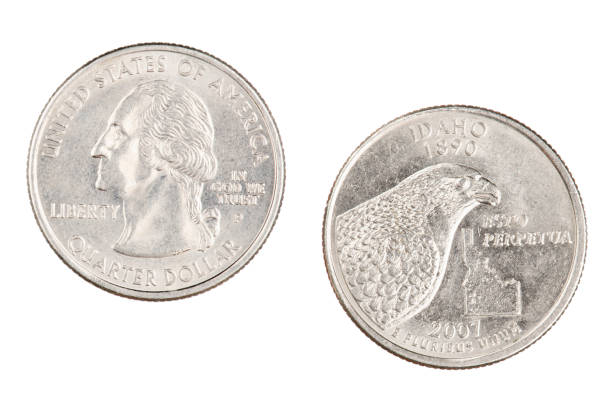 istock Idaho 2007p State Commemorative Quarter isolated on a white background 1170498736