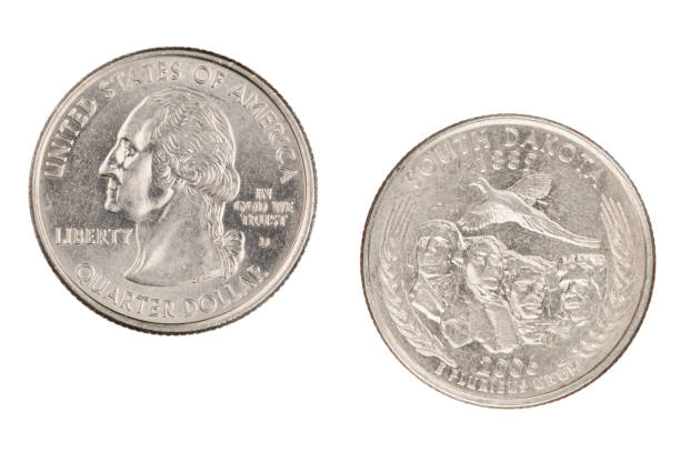 istock South Dakota 2006d State Commemorative Quarter isolated on a white background 1170498867