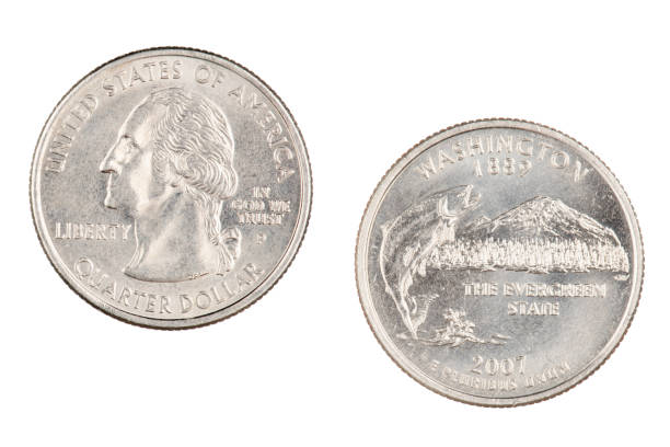 istock Washington 2007p State Commemorative Quarter isolated on a white background 1170498931