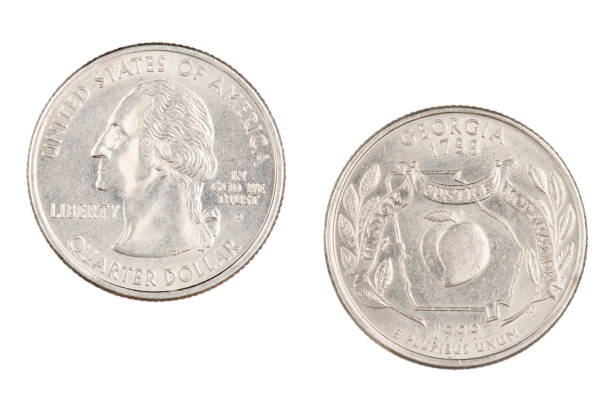istock Georgia 2999p State Commemorative Quarter isolated on a white background 1170499218