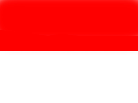 Indonesia flag red and white color created by computer graphic.