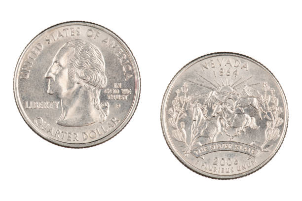 istock Nevada 2006p State Commemorative Quarter isolated on a white background 1170499444