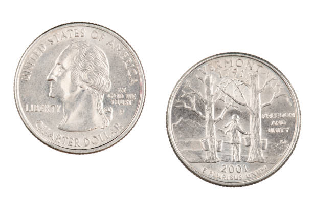 istock Vermont 2001p State Commemorative Quarter isolated on a white background 1170499516