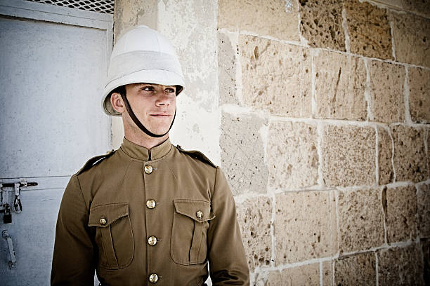 Maltese soldier stock photo