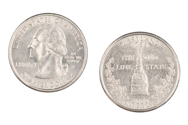 istock Maryland 2000p State Commemorative Quarter isolated on a white background 1170500101
