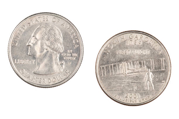 istock North Carolina 2001p State Commemorative Quarter isolated on a white background 1170500963