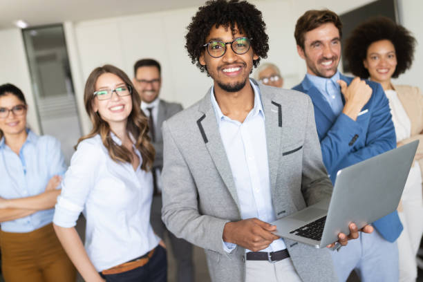 istock Successful business group of people at work in office 1170503626