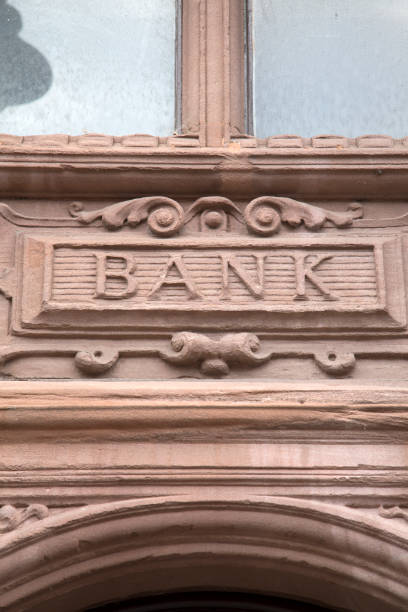 istock Bank Sign on Wall 1170507134