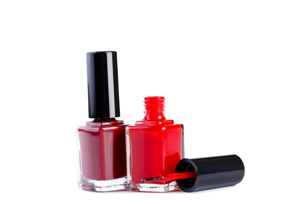 istock Nail polish bottles isolated on white background 1170507366