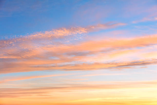 istock Gentle colors of Sunrise sundown sky with  soft clouds background 1170507420
