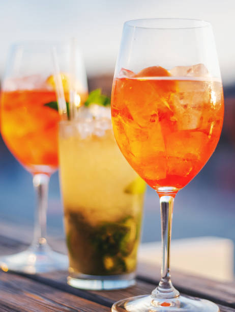 istock summer citrus cold alcohol drink Spritz close-up 1170508763