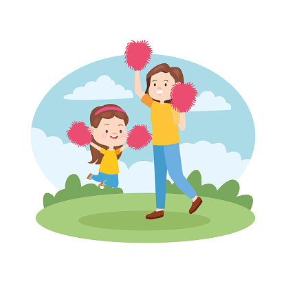 Family Single Mother With Children Cartoon Stock Illustration - Download  Image Now - Colombia, Daughter, Family - iStock