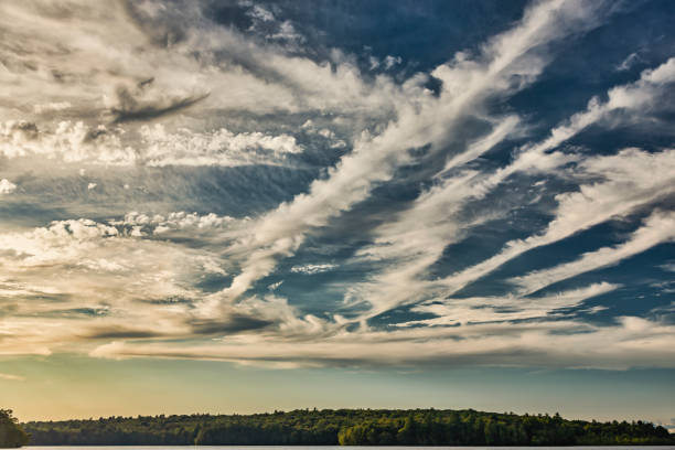 Sunset over Lake Superior, Town of Bethel in Sullivan County, New York.