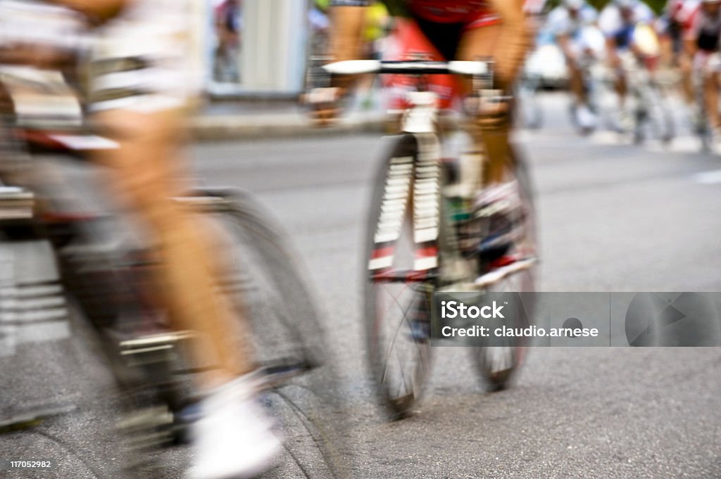 Sfocato corsa ciclistica - Foto stock royalty-free di Arto - Parte del corpo