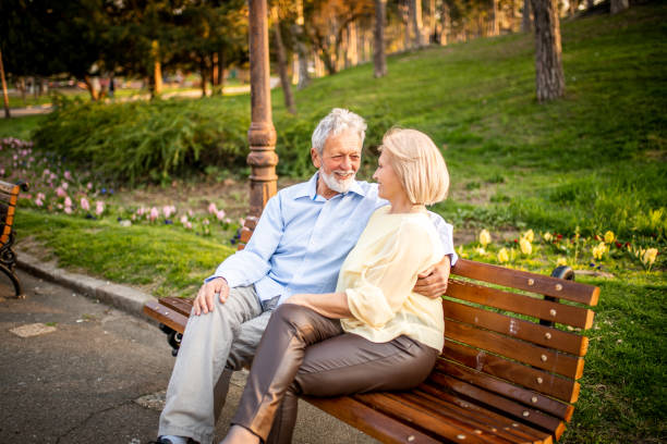 istock Senior couple at the park. 1170530612