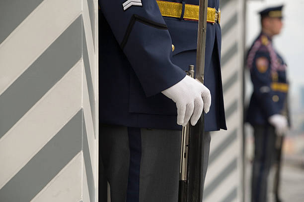 istock royal guards in front of Prague Castle 117053174