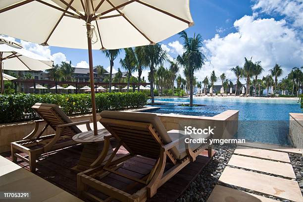 Foto de Hotel Quarto Lagoon e mais fotos de stock de Atividade Recreativa - Atividade Recreativa, Azul, Barraca de Sol