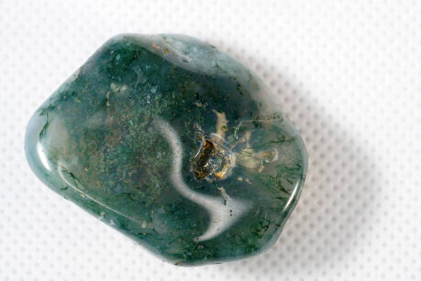 istock Moss Agate is a gem made of silicon dioxide. 1170538427