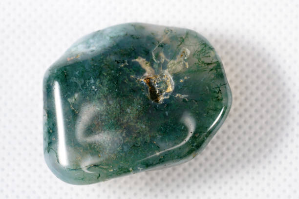 istock Moss Agate is a gem made of silicon dioxide. 1170538507
