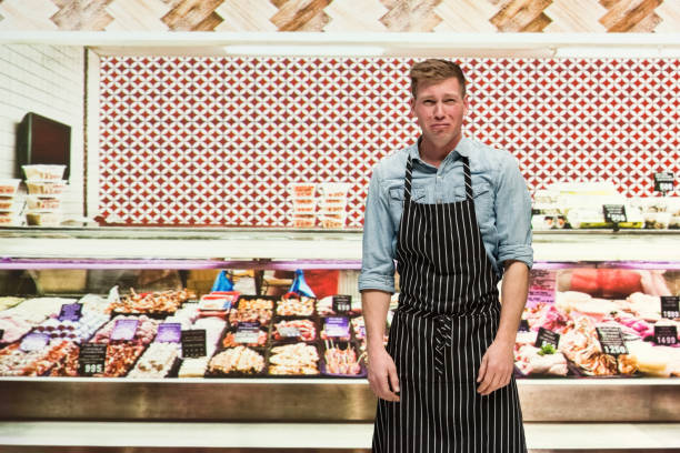 istock Male butcher - he is so sad 1170538937