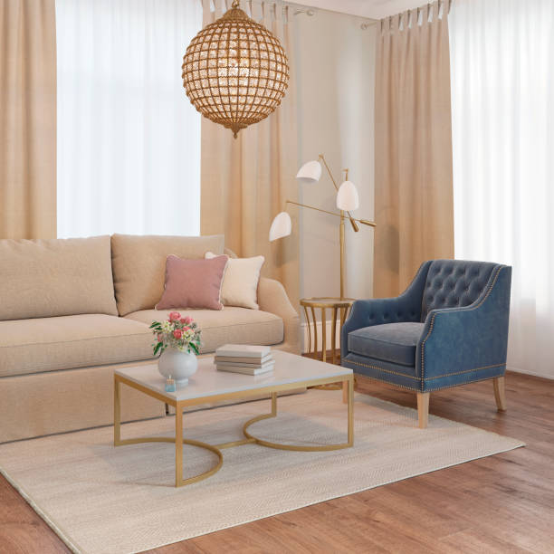 istock Cozy modern classic living room 1170540471