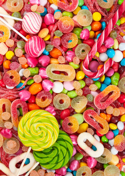 istock Colorful lollipops and different colored candies. 1170542032