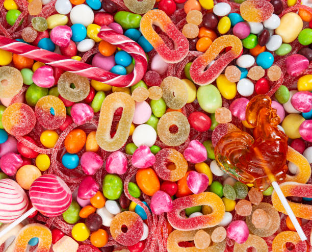 istock Colorful lollipops and different colored candies. 1170542033