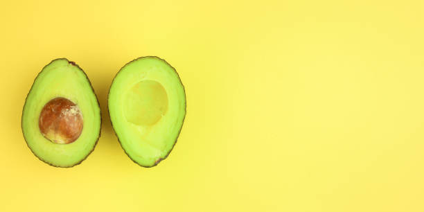 istock avocado, fresh and ripe fruit (vitamin product) concept. top food background. copy space 1170545061